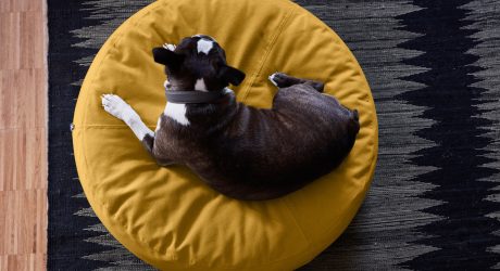 The Stella Dog Pouf Is Designed for Pups Who Love to Lounge in Style