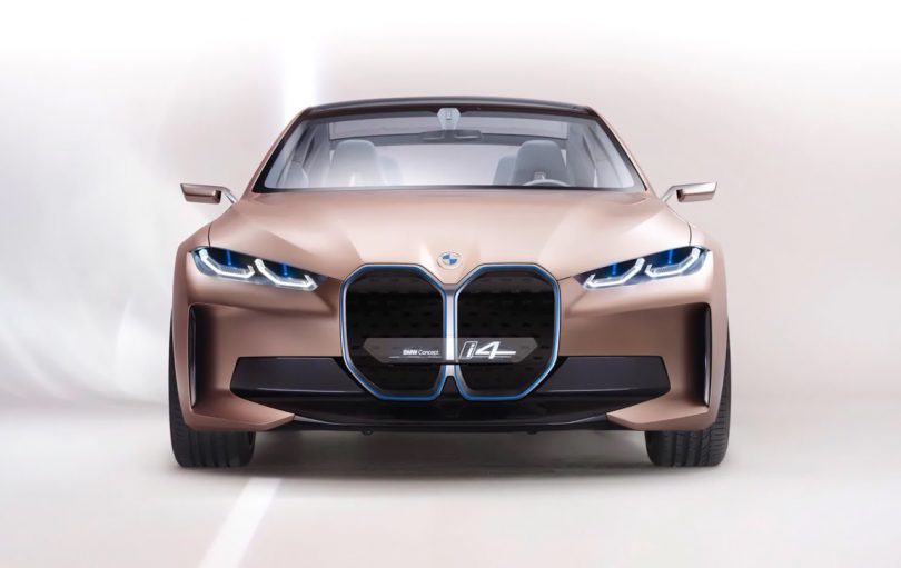 The BMW Concept i4 Loops Back Around to Show All-Electric Gran Coupe