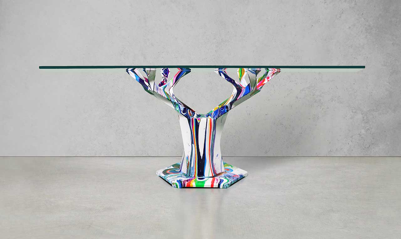 The Teâshí Coffee Table Is Given New Life by Artist Callen Schaub