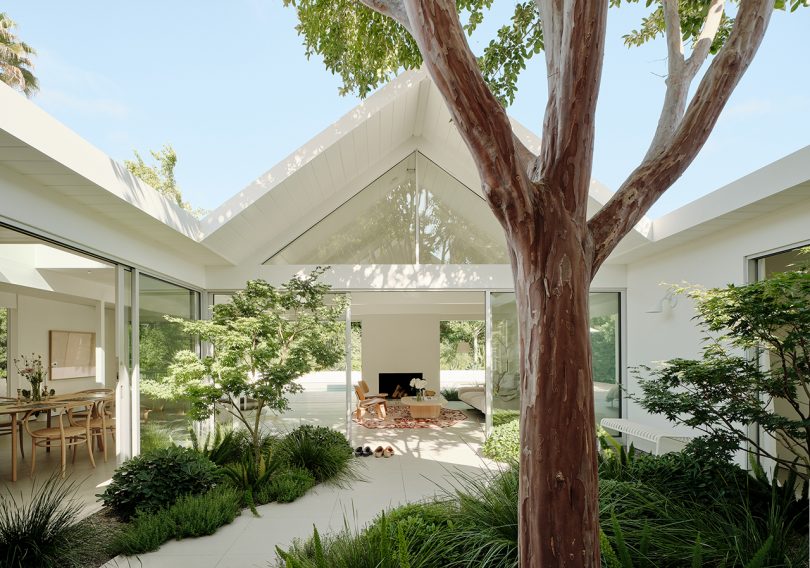 A Remodeled Eichler Home With a Central Atrium in Silicon Valley