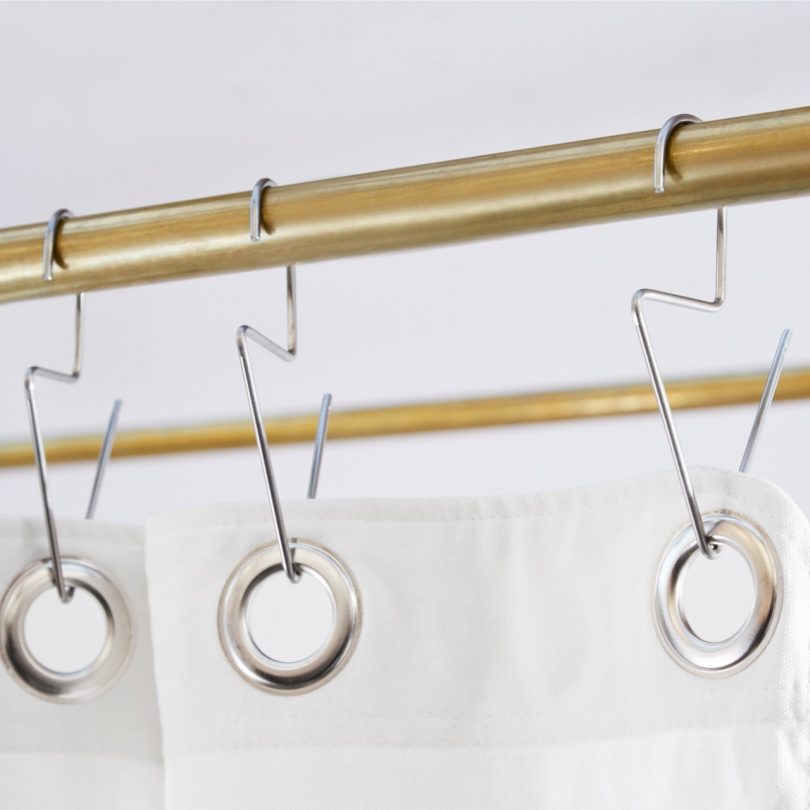 Venice Stainless Steel Shower Curtain Hook bath accessories