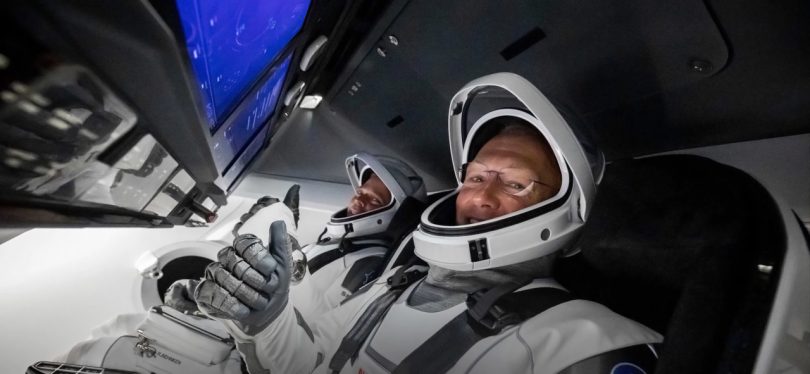 People ready for space wearing SpaceX Spacesuit Design