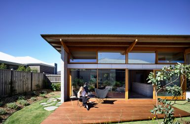 Ballarat House's Modern Details Stand Out From Its Suburban Neighborhood
