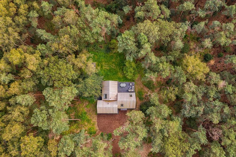 A Relaxing Holiday Retreat in the Woods is a Respite from City Life