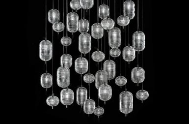 Lodes' Jefferson Crystal Suspension Lighting Evokes the 1960s