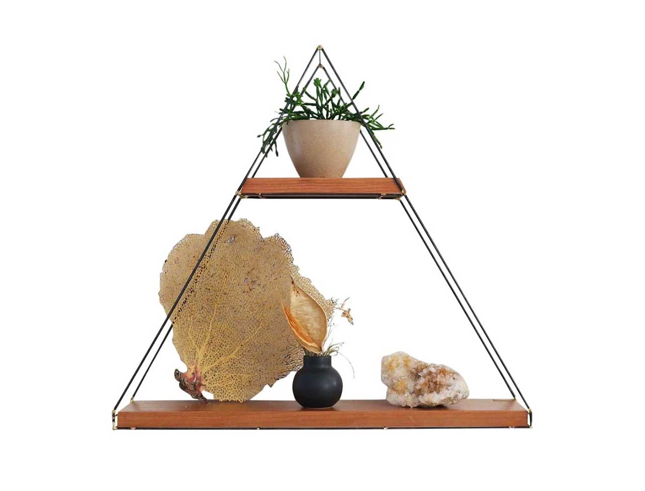Modern Triangle Wall Shelves To Hold Your Favorite Tchotchkes