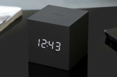The Gravity Cube Click Clock Eliminates Fumbling in the Dark