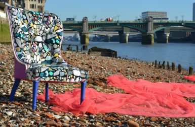 Ella Doran Turns Waste Plastic into an Upholstered Chair With a Message
