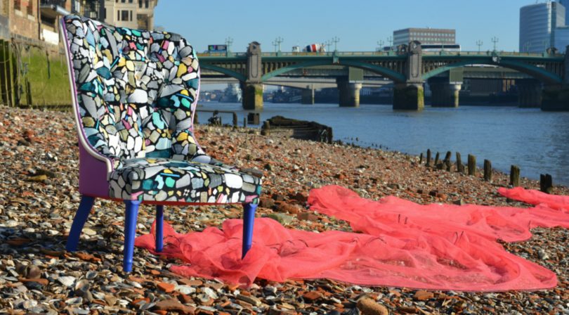 Ella Doran Turns Waste Plastic into an Upholstered Chair With a Message