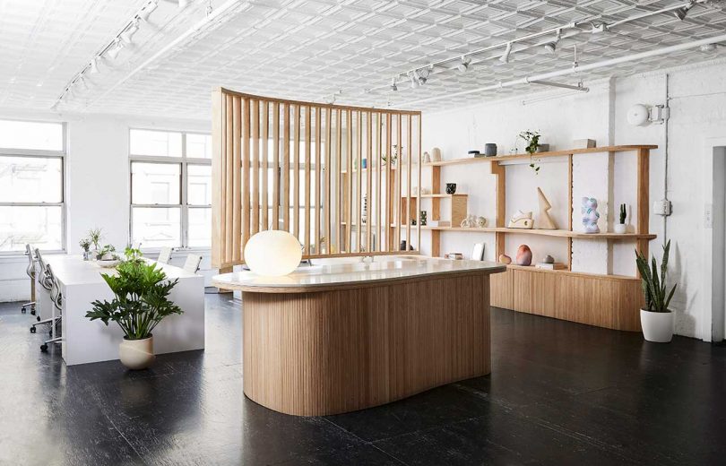 Office of Tangible Space Transforms Loft Into an Inspiring Office + Showroom for Uprise Art