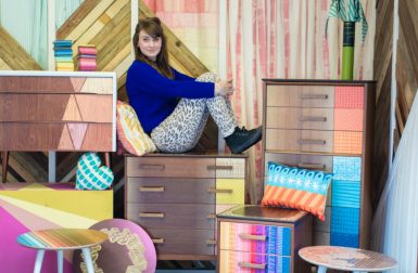 Zoe Murphy Turns Unloved Furniture, Wood and Textiles into Vibrant Home Accessories
