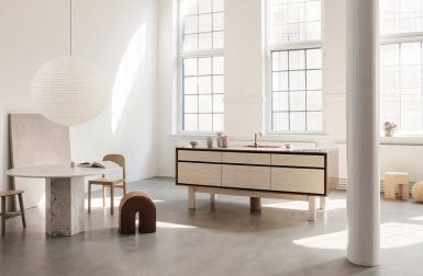 Garde Hvalsøe Presents Framed: A New Kitchen Model Mixing Wood, Copper + Zinc