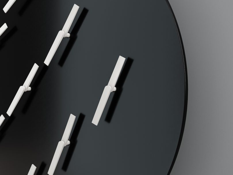 modern clock closeup