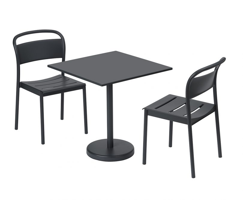 cafe table and chairs