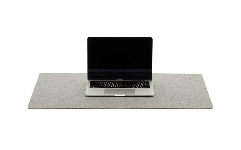 desk pad and laptop