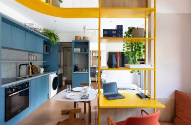 A Studio Apartment in São Paulo With a Vibrant Color Palette
