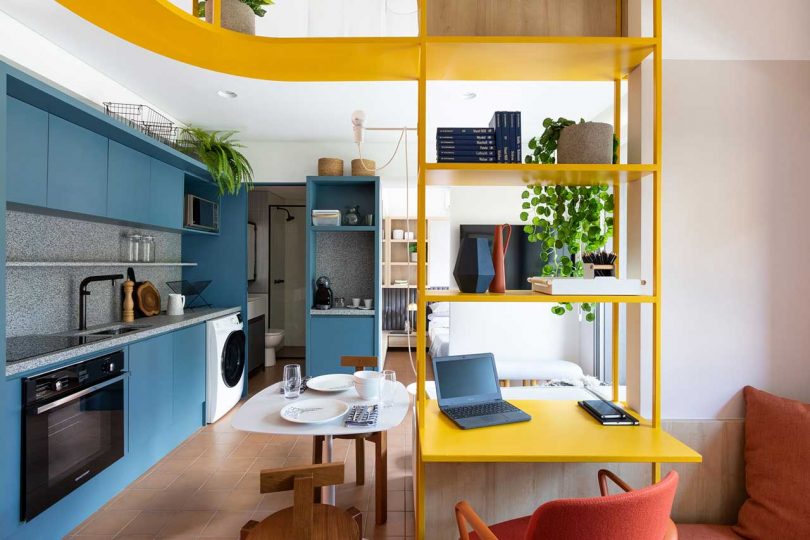 A Studio Apartment in São Paulo With a Vibrant Color Palette