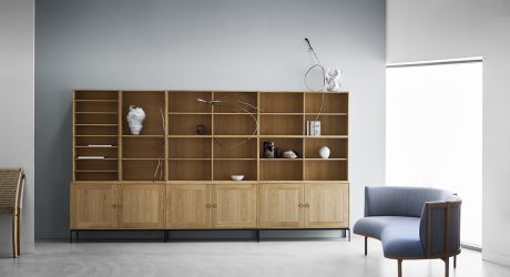 Carl Hansen & Son: The FK63 Bookcase System + the RF1903 Sideways Sofa