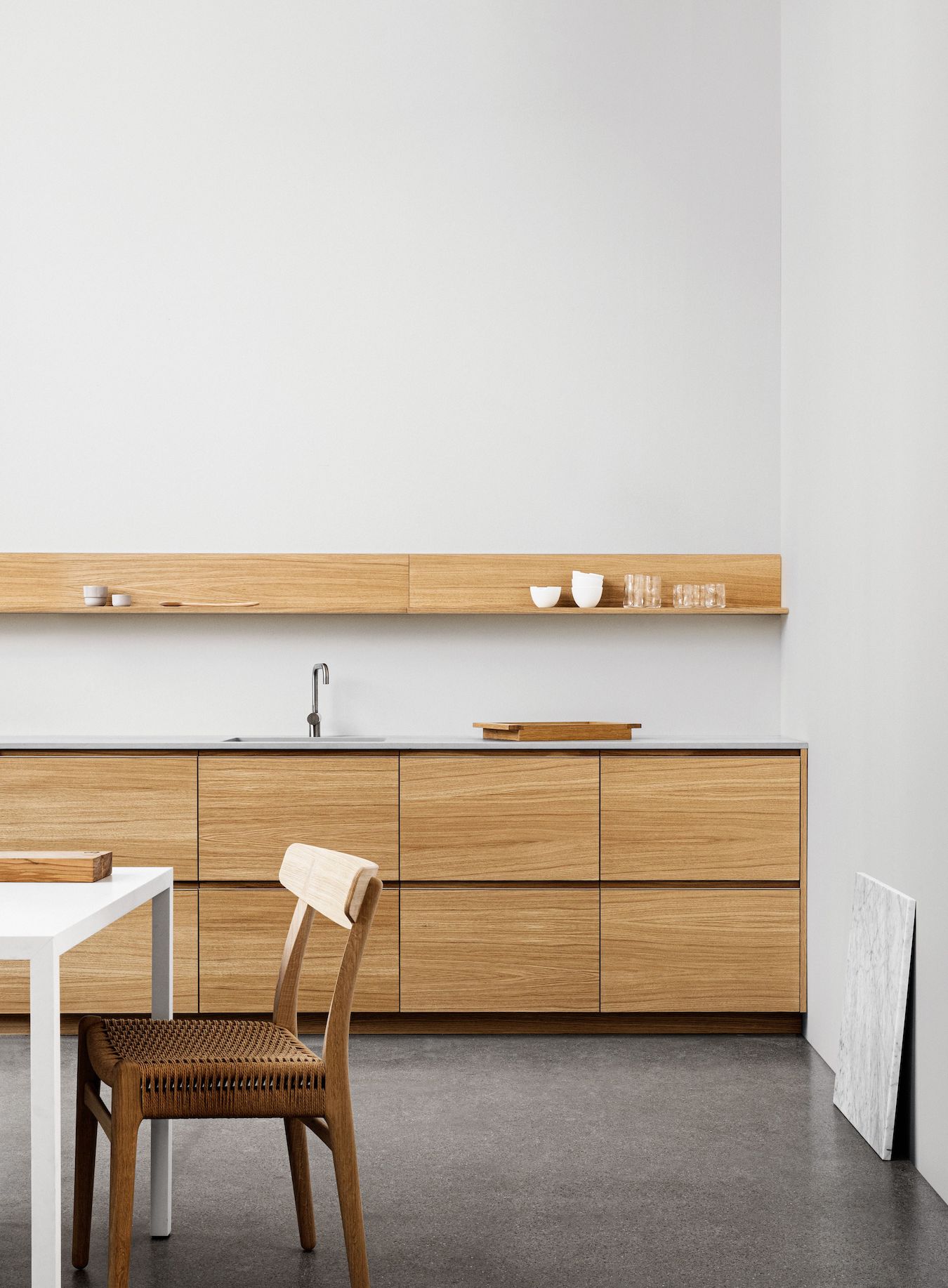Profile Transforms IKEA Cabinets into a Minimalist Kitchen