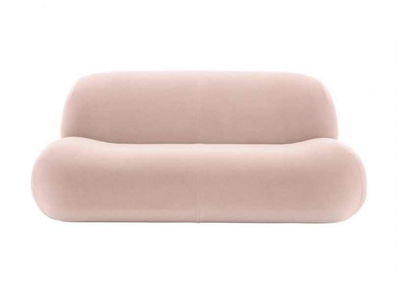 pink sofa