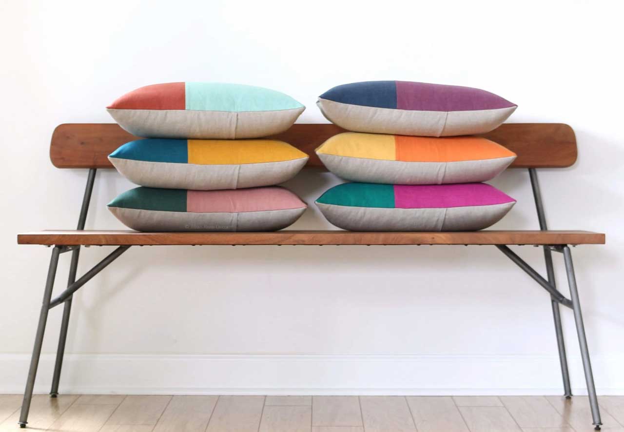 Modernist Pillows That Bring Color, Pattern + Texture Into the Home