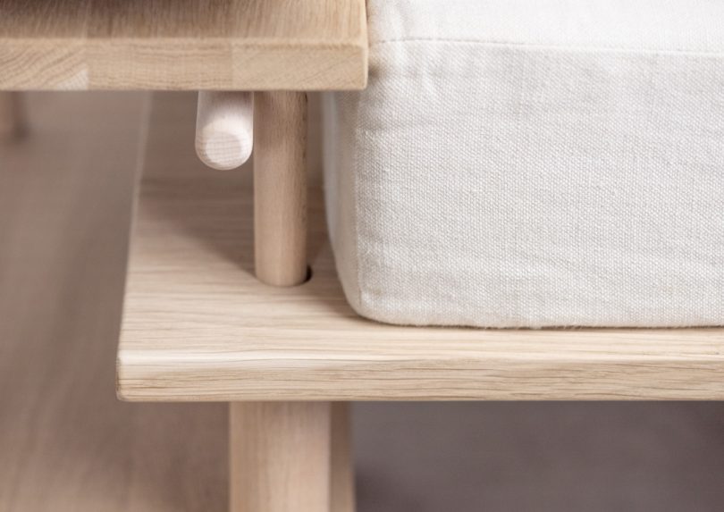 wooden furniture detail