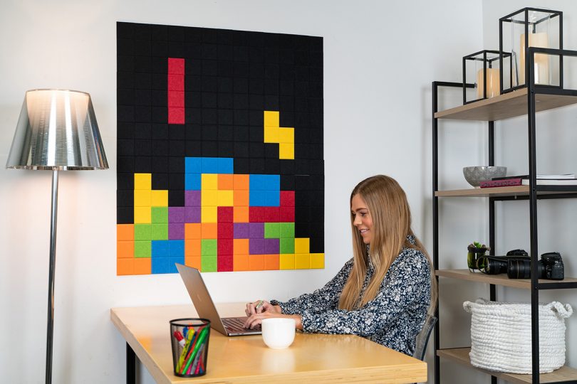 woman sitting at desk with laptop