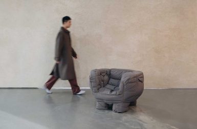 Jinyeong Yeon Creates Padded Chairs Out of Leftover Puffer Coats