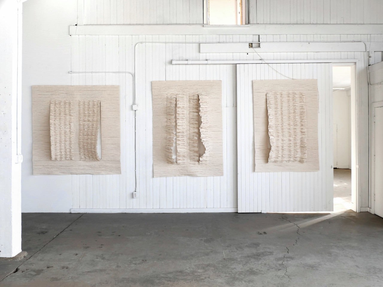 Mary Little’s Undulating Sculptures Take Residence in an Abandoned Warehouse