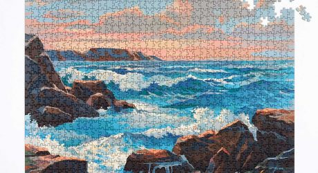 1950s Inspired Paint by Numbers Puzzles Featuring Modernized Landscapes