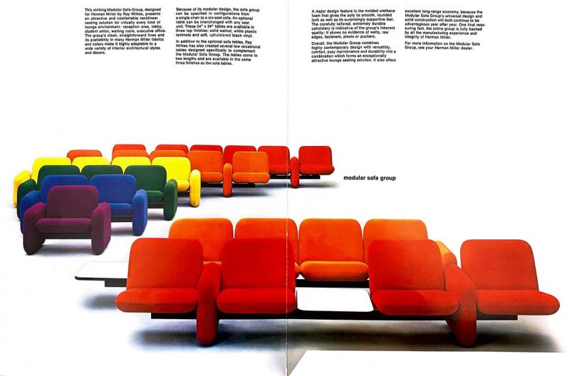 archival image of sofas