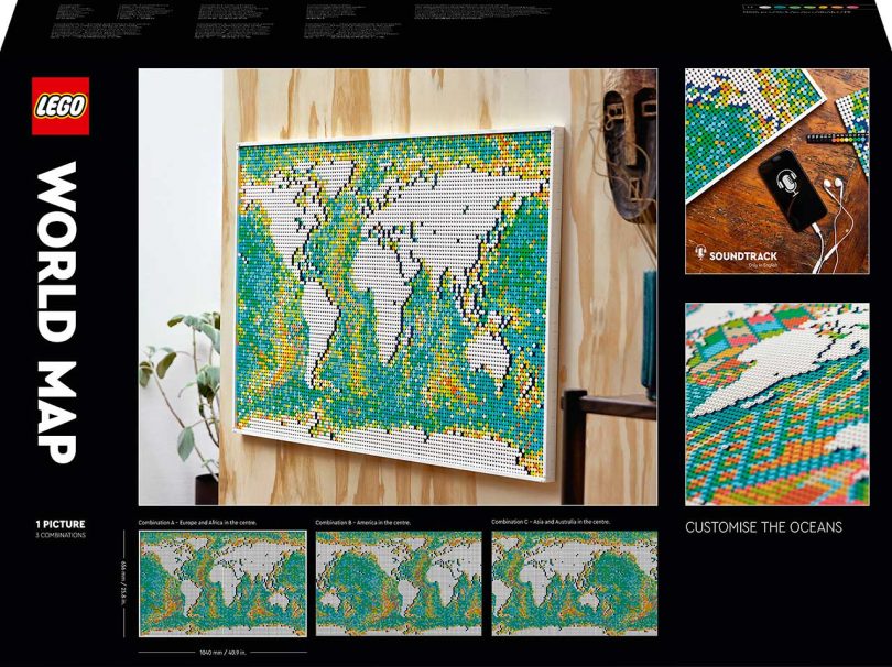 Lego Unveils World Map The Largest Set Ever With 11 695 Pieces