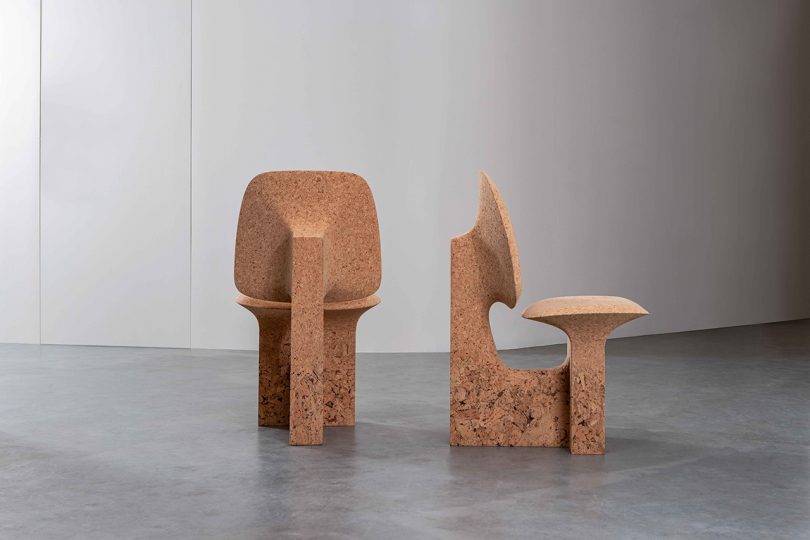 two cork chairs