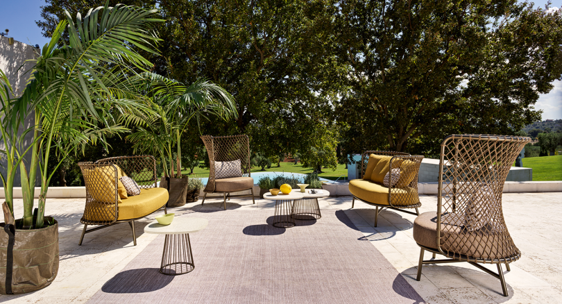outdoor furniture on a patio