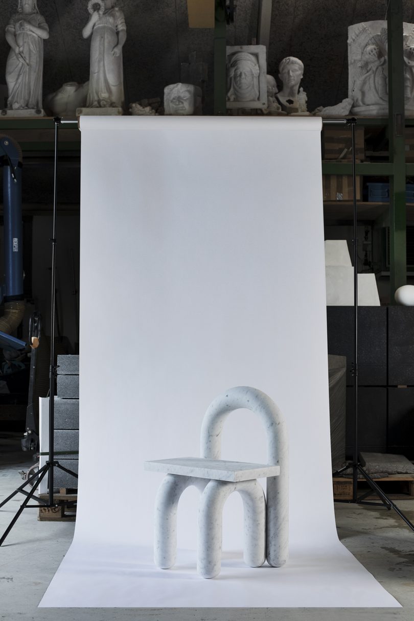 chair on backdrop