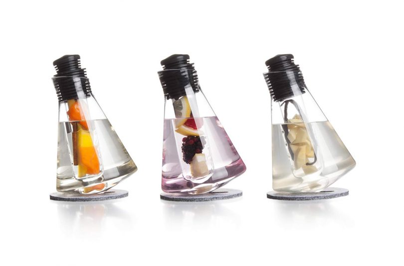 three glass infusers