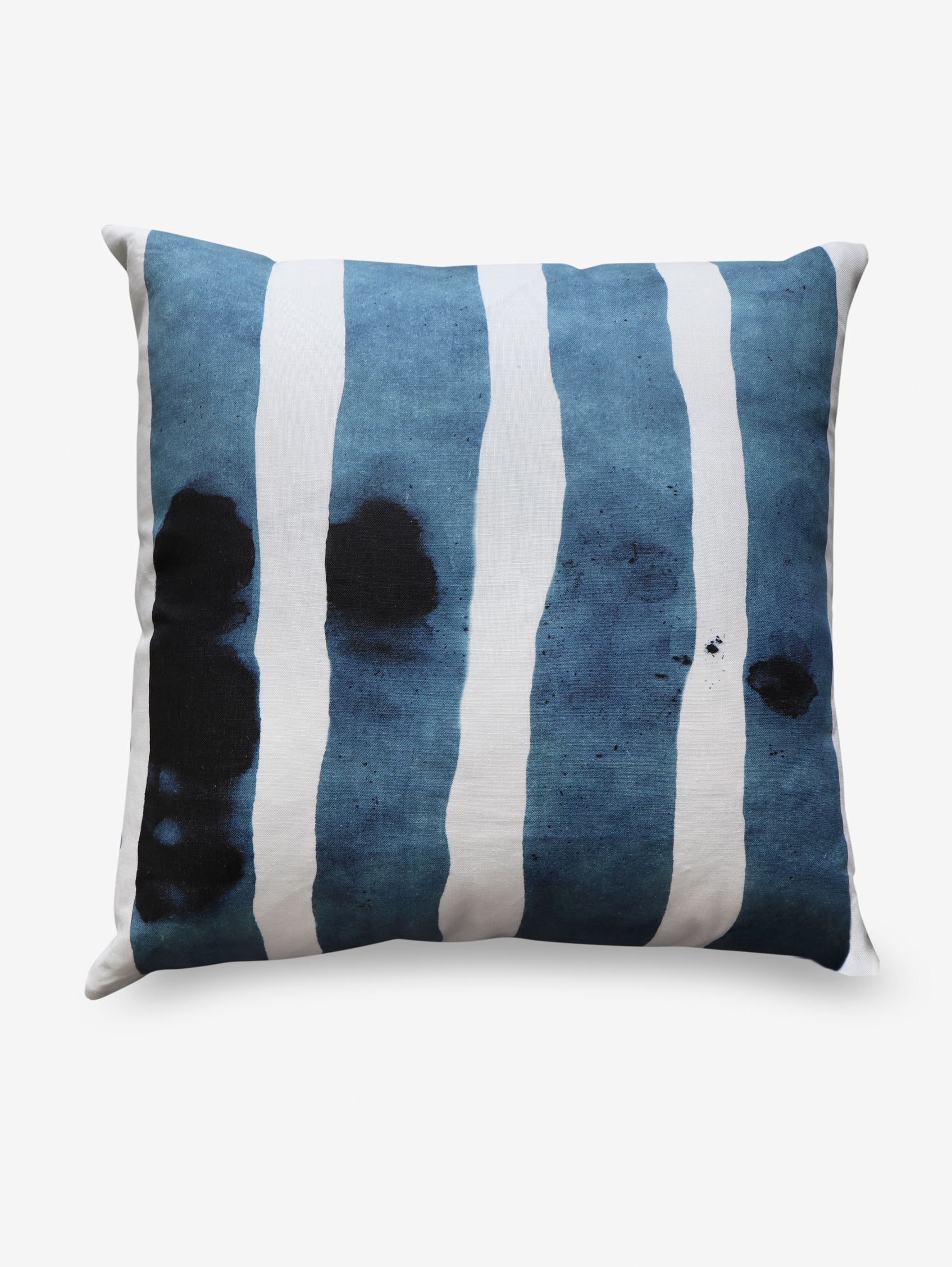 blue stripe pillow
