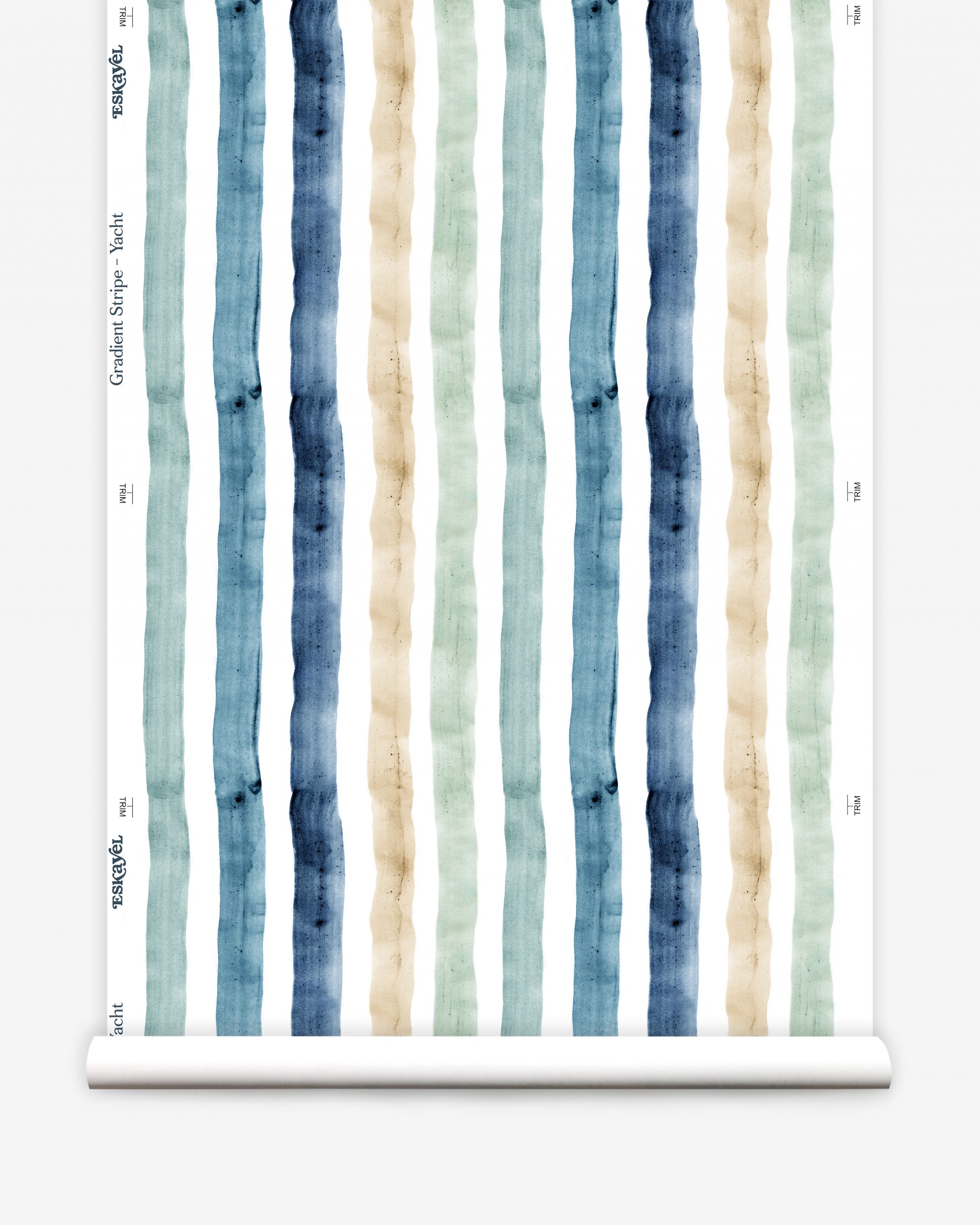 wide gradient stripe wallpaper roll