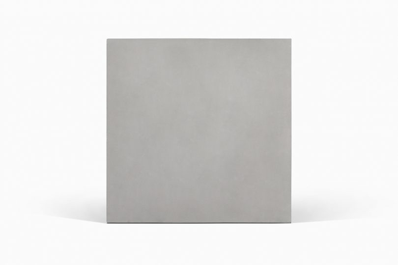 blank cement tile on white background