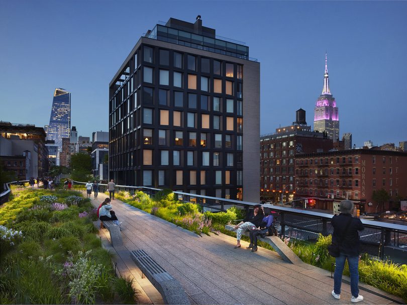 High Line Park al anochecer