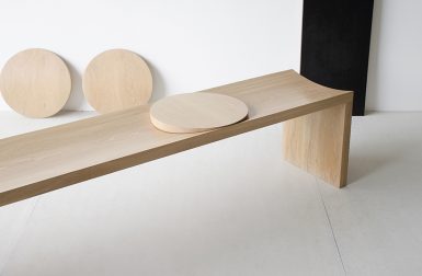 Striking Sinuous Wood Furniture + Lighting from Sabu Studio