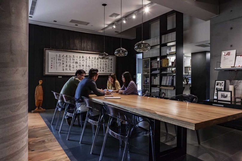 employees in a conference room