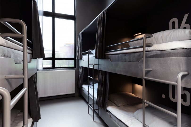 hostel bunk beds