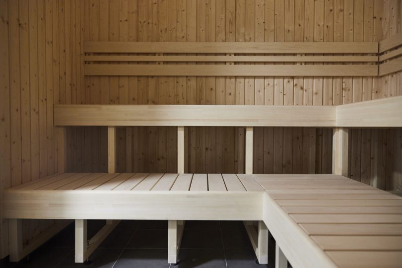 sauna in hostel hotel