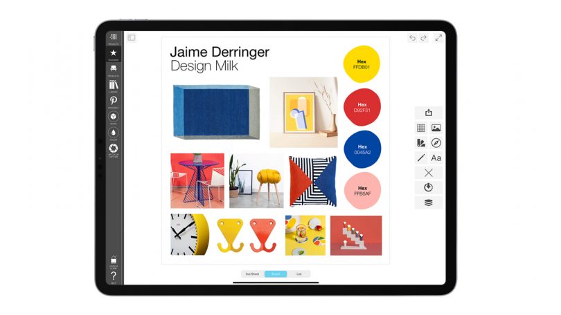 Morpholio Board App Launches New Color Swatch Tool