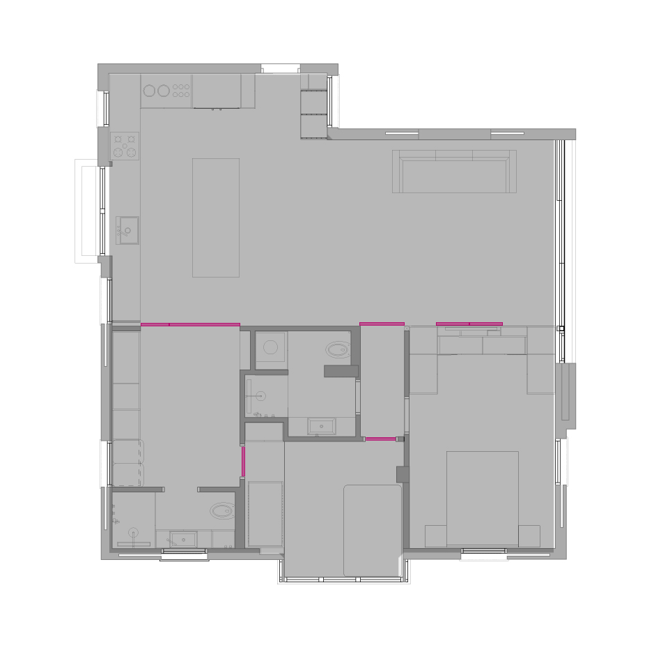 loop floor plan apartment