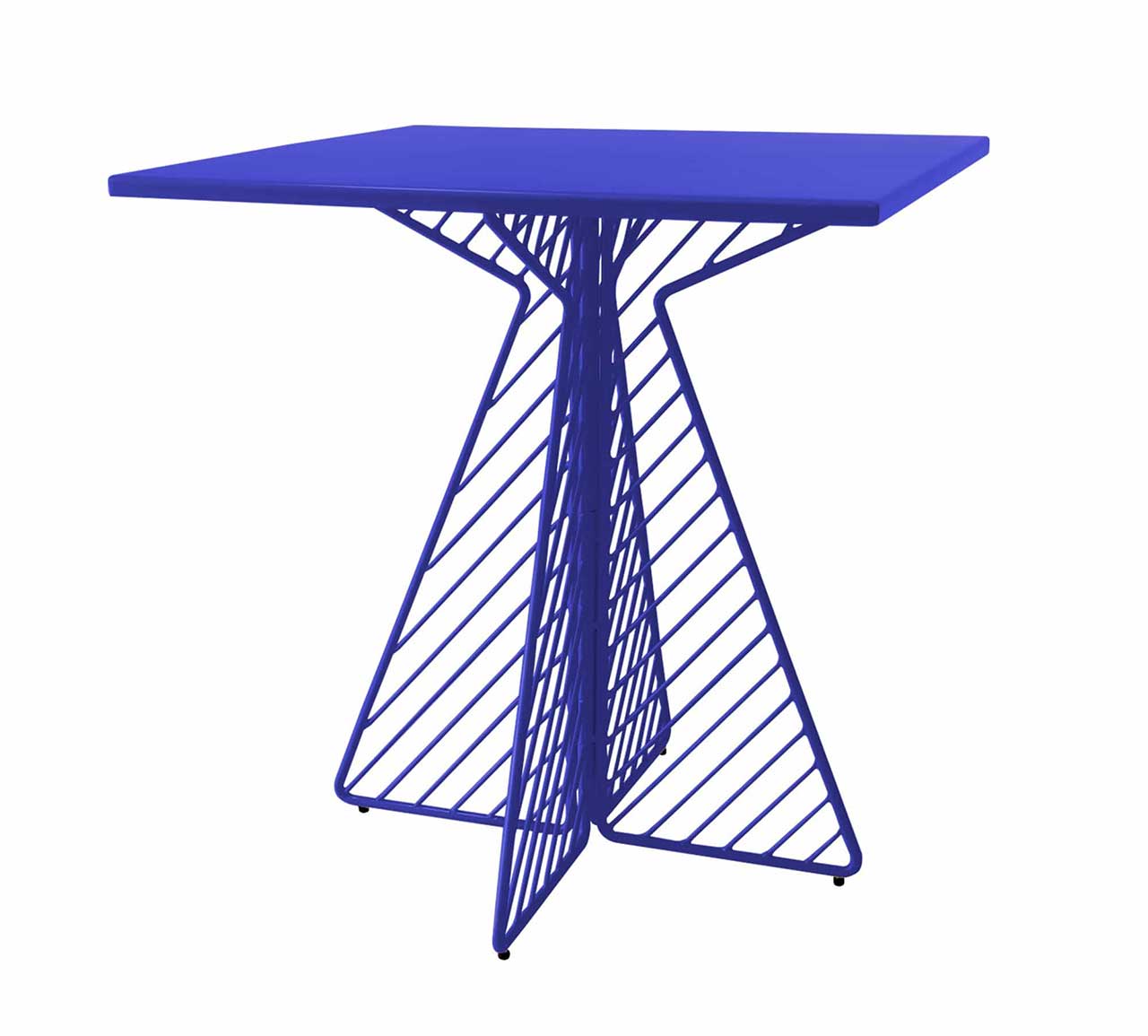 electric blue wire dining table
