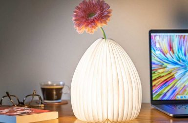 Gingko's Smart Vase Light Beautifully Offers Double Duty