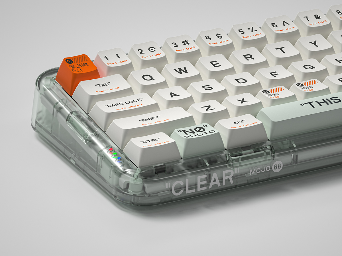 MelGeek MOJO84 Plastic キーボード Off-White-