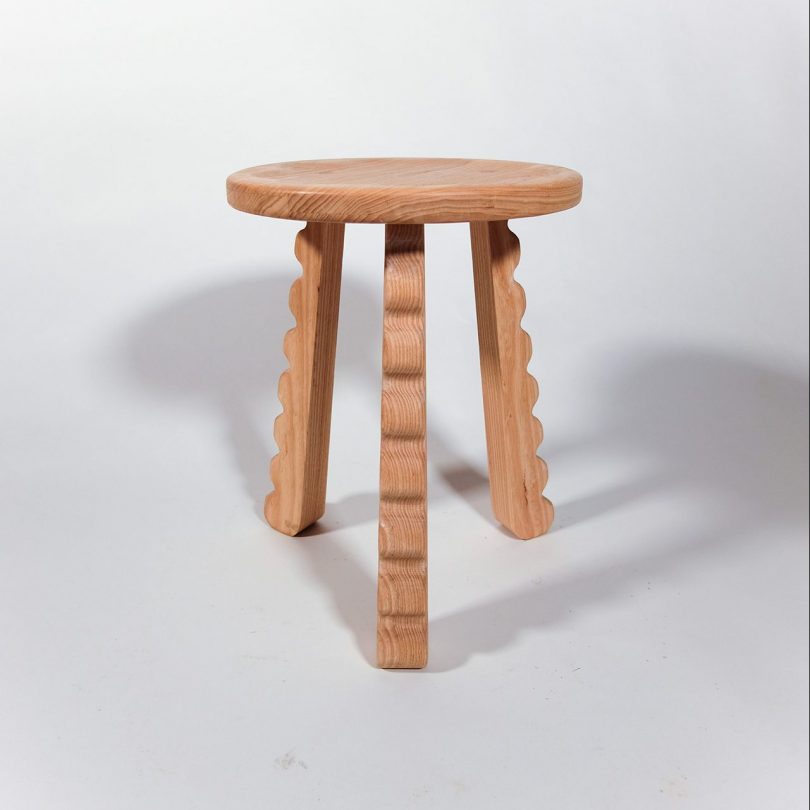 light wood stool